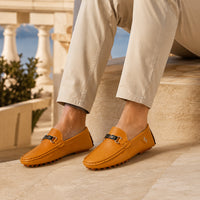 Mocassins Homme De Conduite En Simili-Cuir - porté