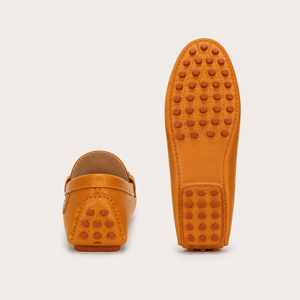 Mocassins Homme De Conduite En Simili-Cuir - vue 3/4