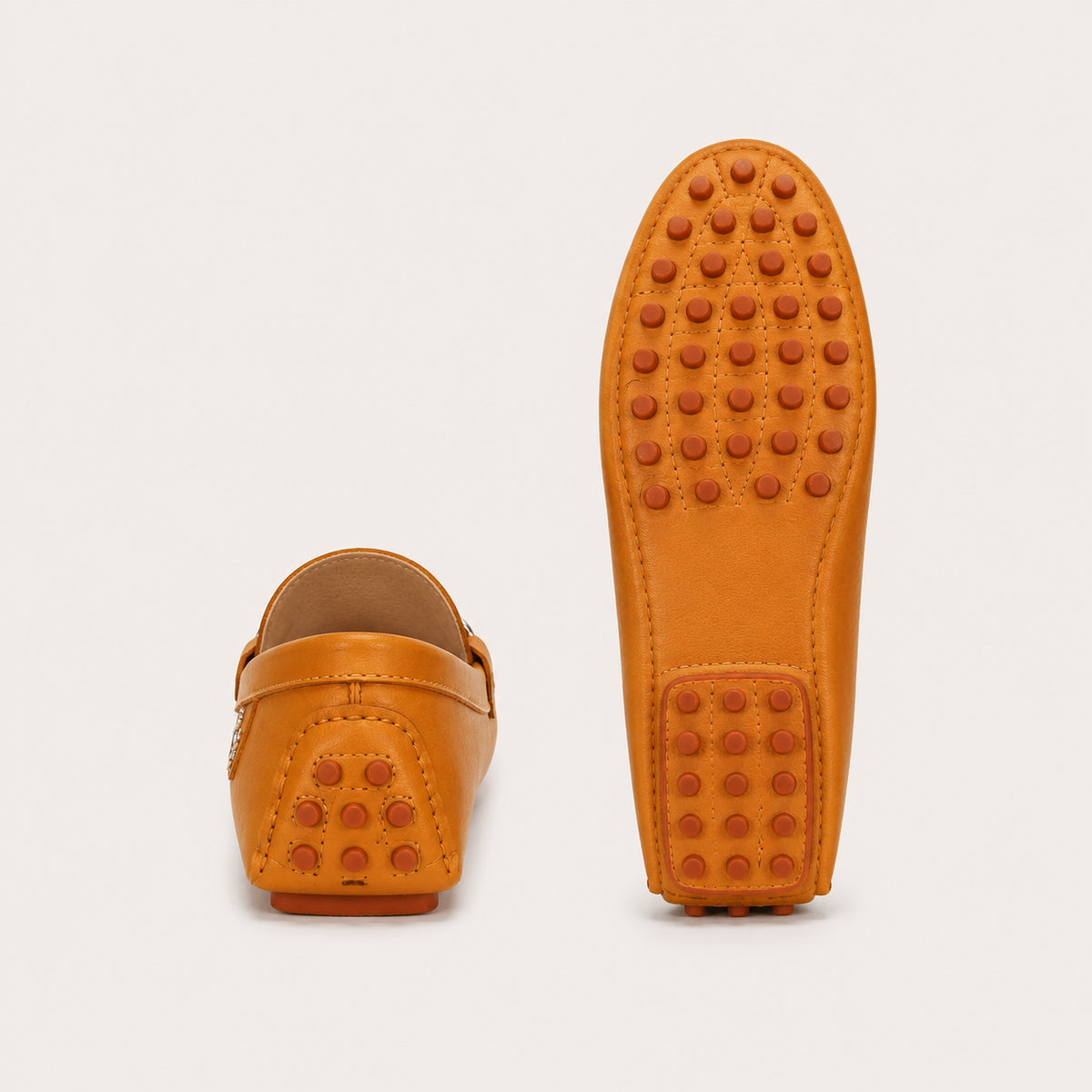 Mocassins Homme De Conduite En Simili-Cuir - vue 3/4