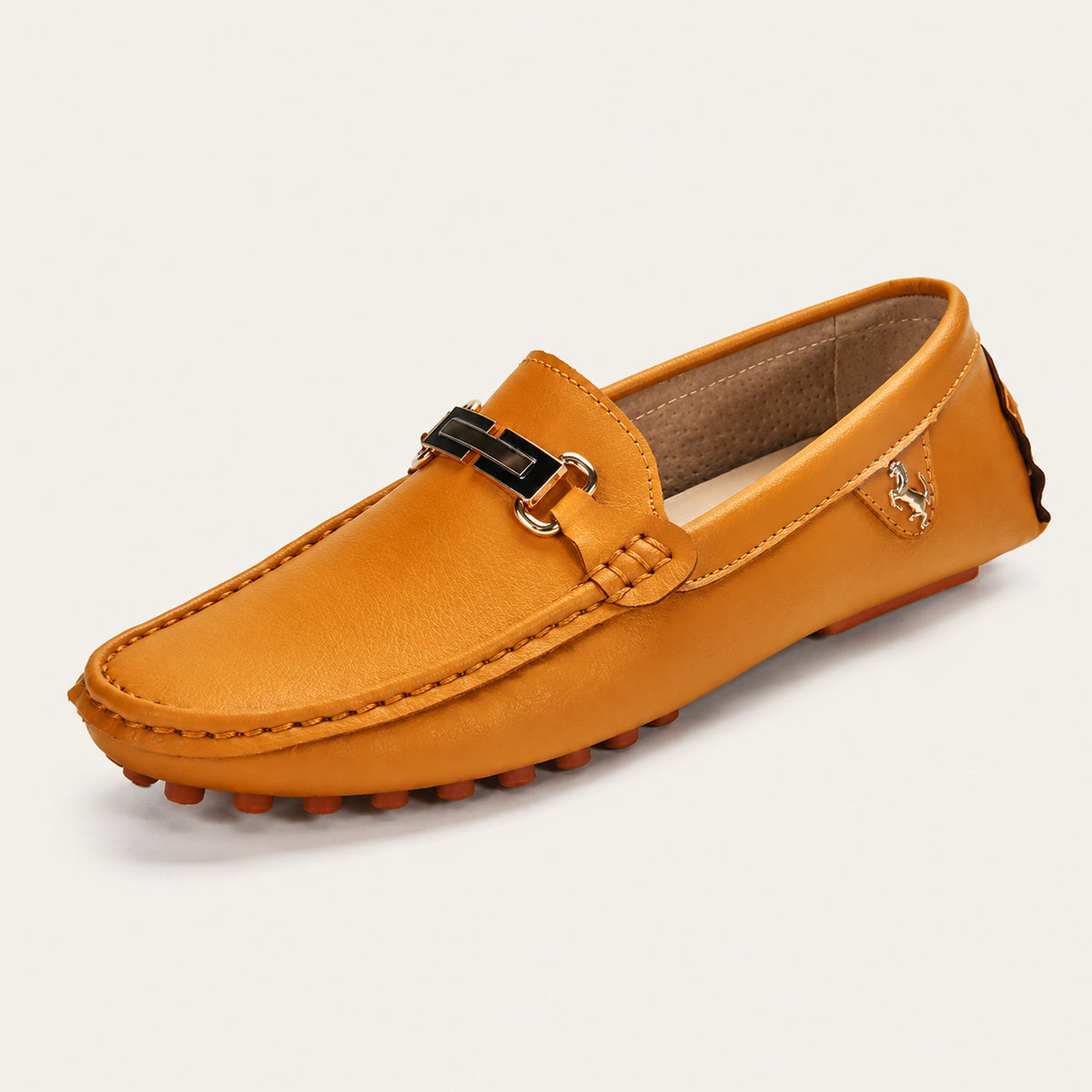 Mocassins Homme De Conduite En Simili-Cuir - vue 3/4