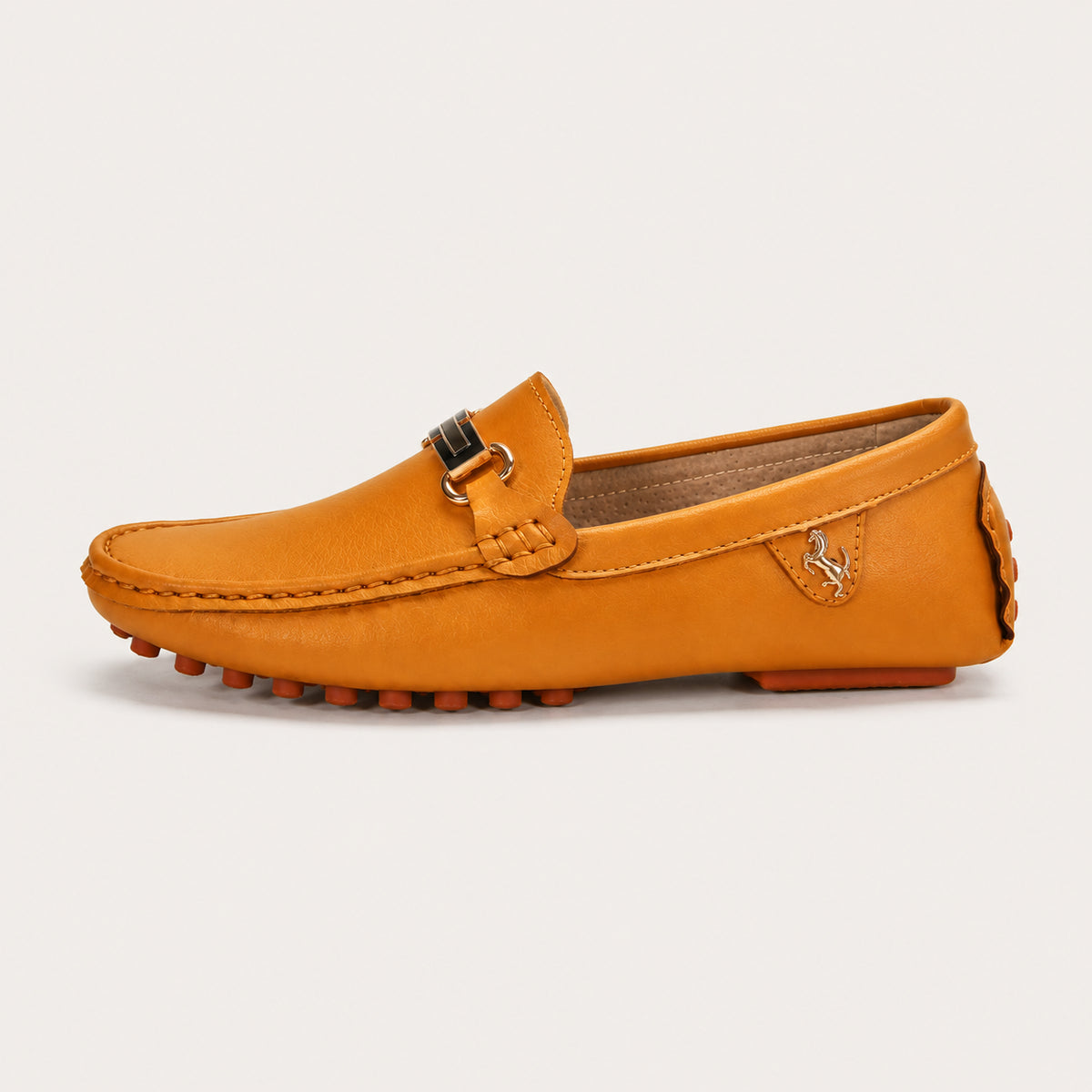 Mocassins Homme De Conduite En Simili-Cuir - vue de côté