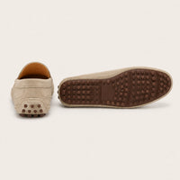 Mocassins Homme En Cuir De Vachette Suédé - vue de la semelle