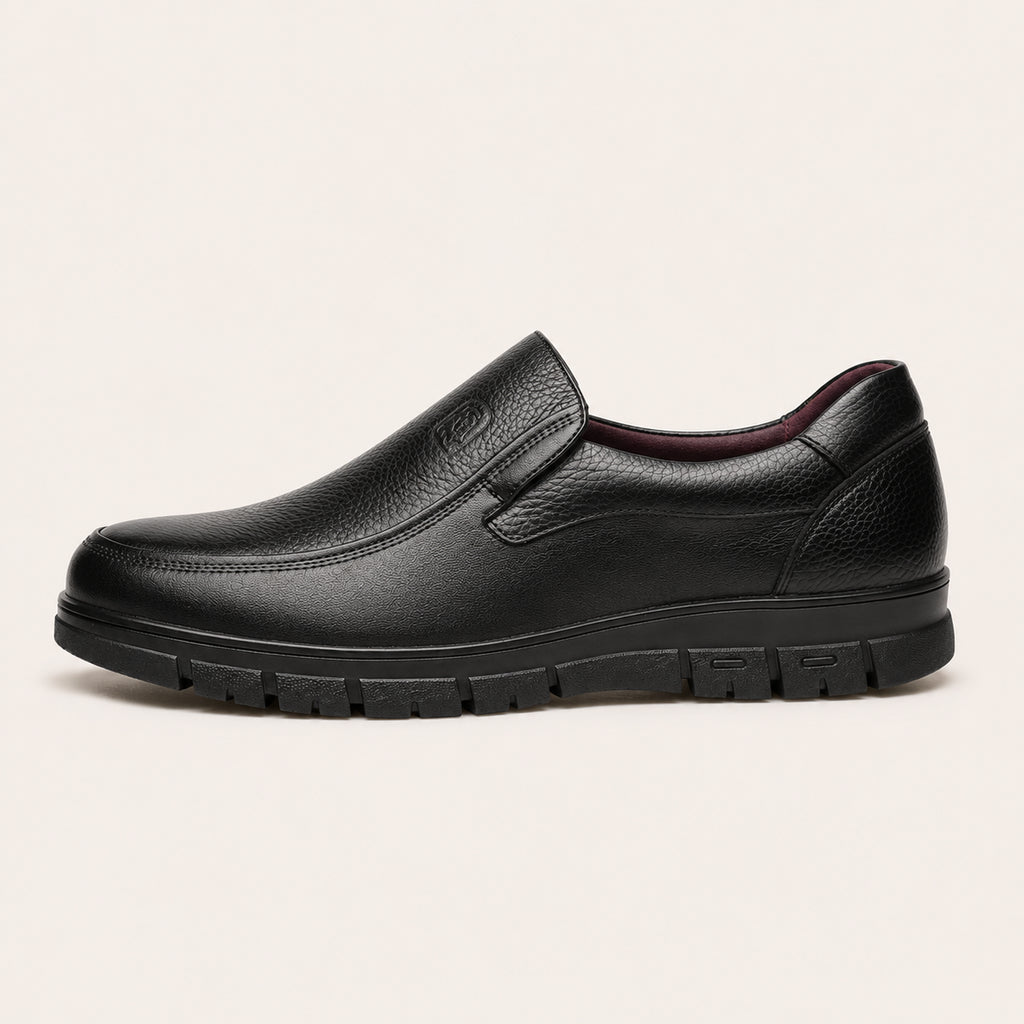 Mocassins Homme En Cuir Sans Lacets - vue de côté