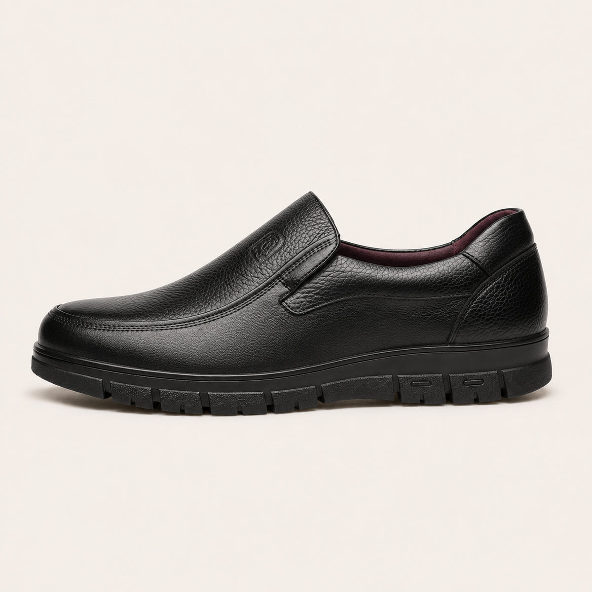Mocassins Homme En Cuir Sans Lacets - vue de côté