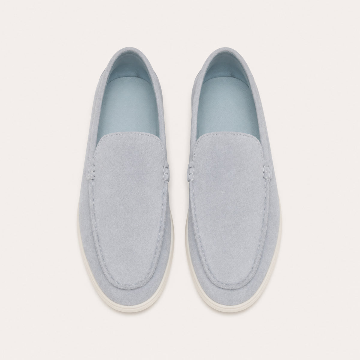 Mocassins Homme En Simili-Daim Sans Lacets - vue du dessus