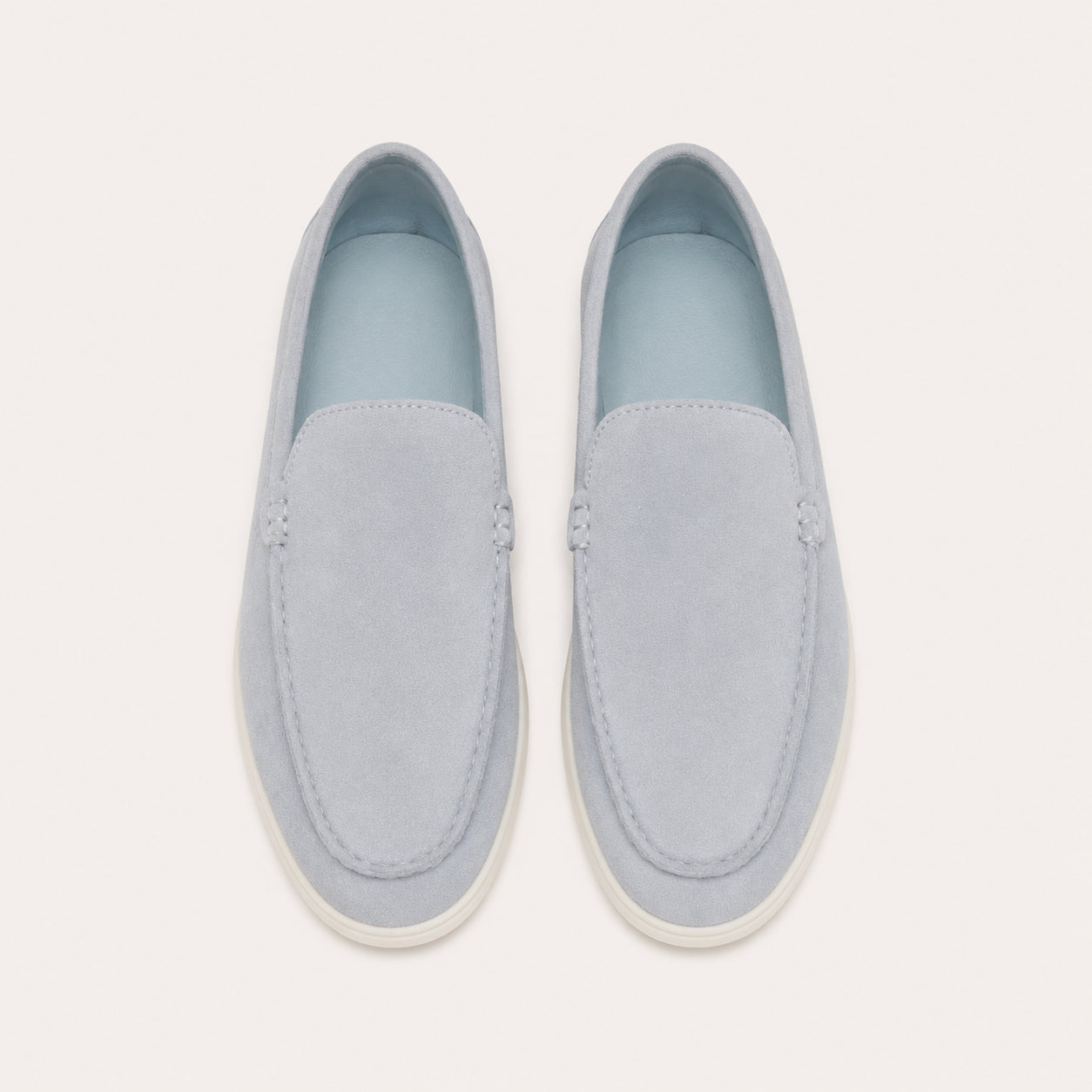 Mocassins Homme En Simili-Daim Sans Lacets - vue du dessus