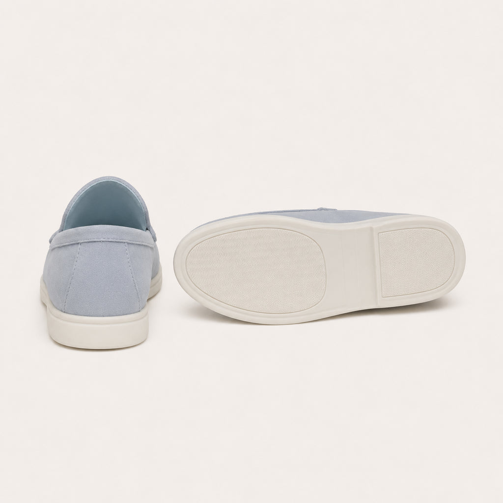 Mocassins Homme En Simili-Daim Sans Lacets - vue de la semelle
