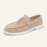 Mocassins Homme En Suède Synthétique À Glands - vue 3/4