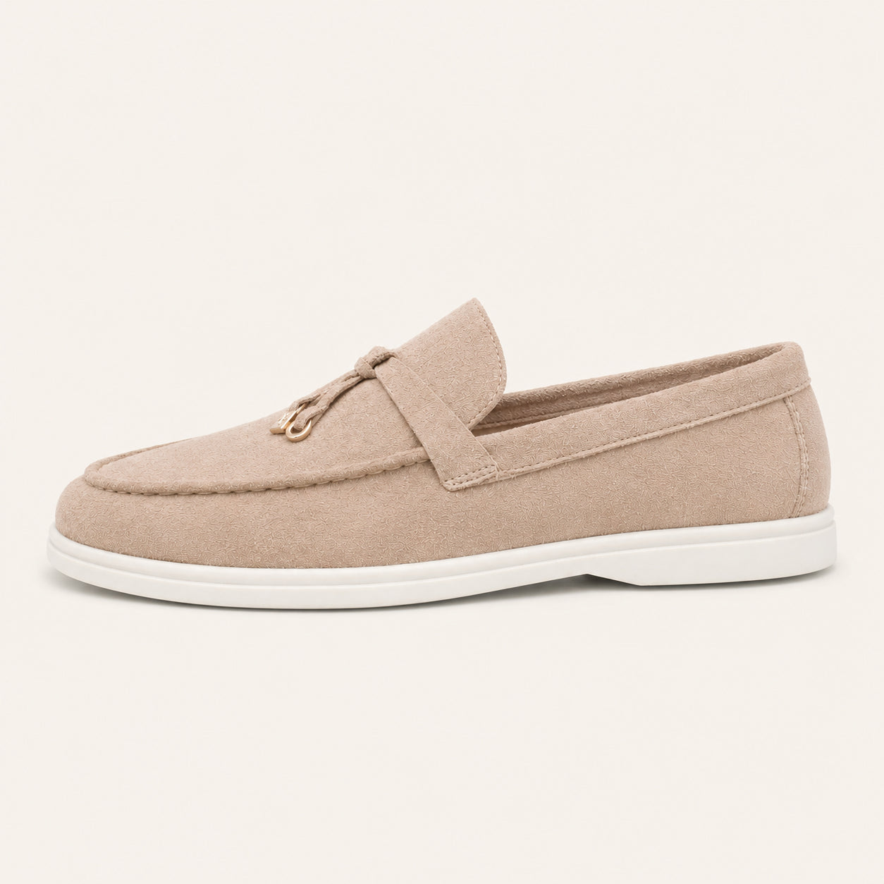 Mocassins Homme En Suède Synthétique À Glands - vue de côté