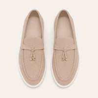 Mocassins Homme En Suède Synthétique À Glands - vue du dessus