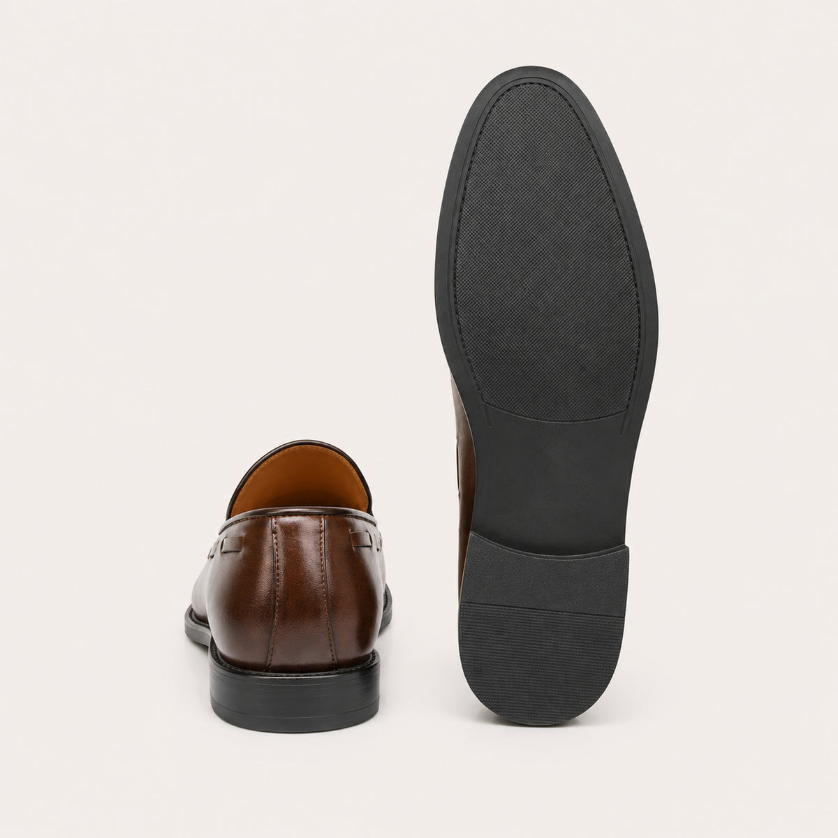 Mocassins Homme Marron À Glands - vue 3/4