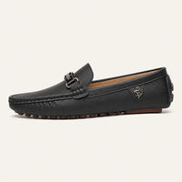 Mocassins Homme Noirs En Similicuir - vue de côté