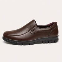 Mocassins Orthopédiques En Cuir De Vache Souple Pour Homme - vue de côté