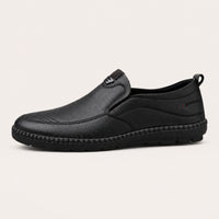 Mocassins Orthopédiques à Semelle Épaisse Pour Homme Noir - vue de côté