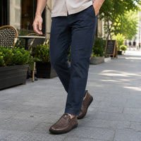 Mocassins orthopédiques à semelle épaisse pour homme - porté