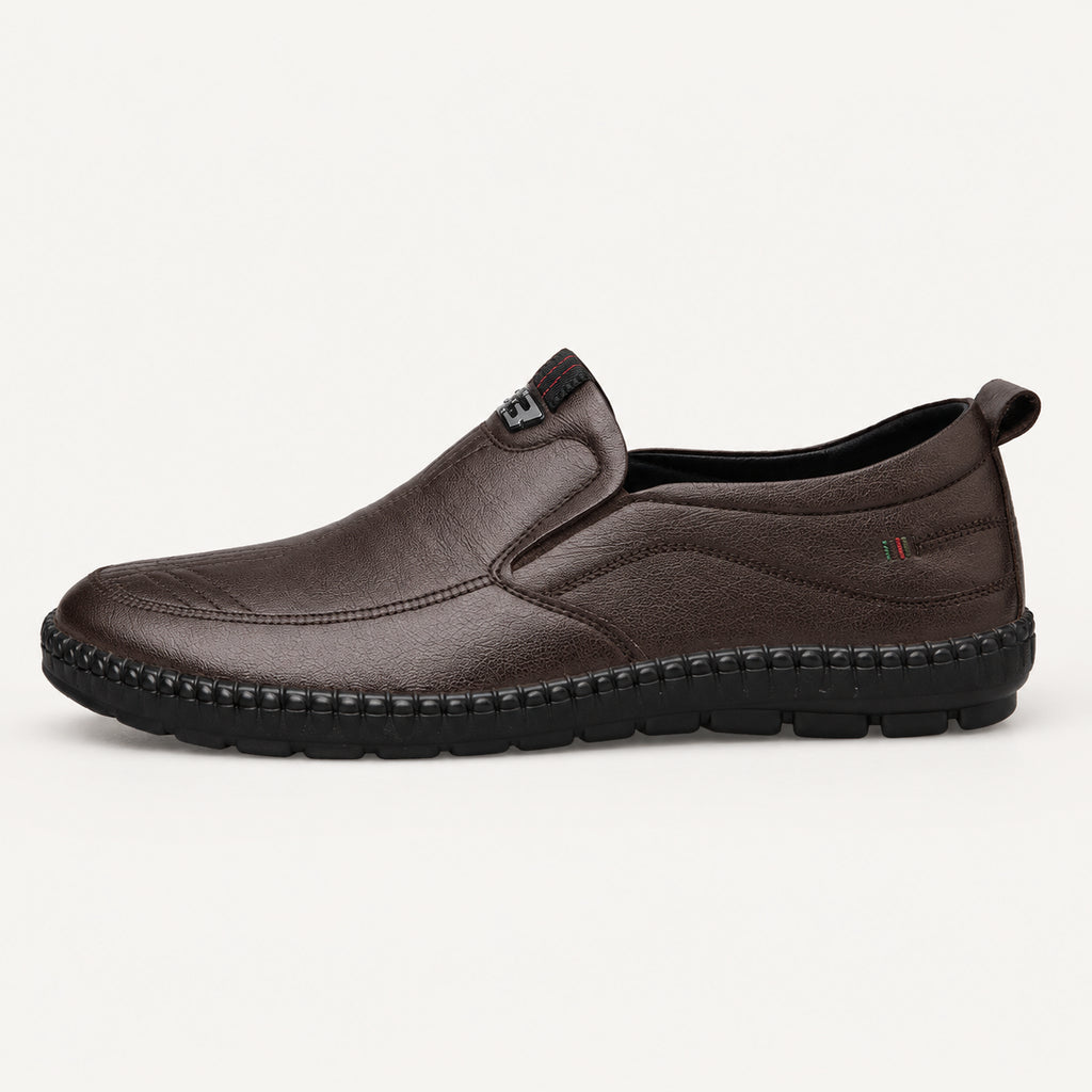 Mocassins orthopédiques à semelle épaisse pour homme - vue de côté