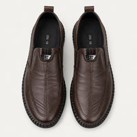 Mocassins orthopédiques à semelle épaisse pour homme - vue du dessus