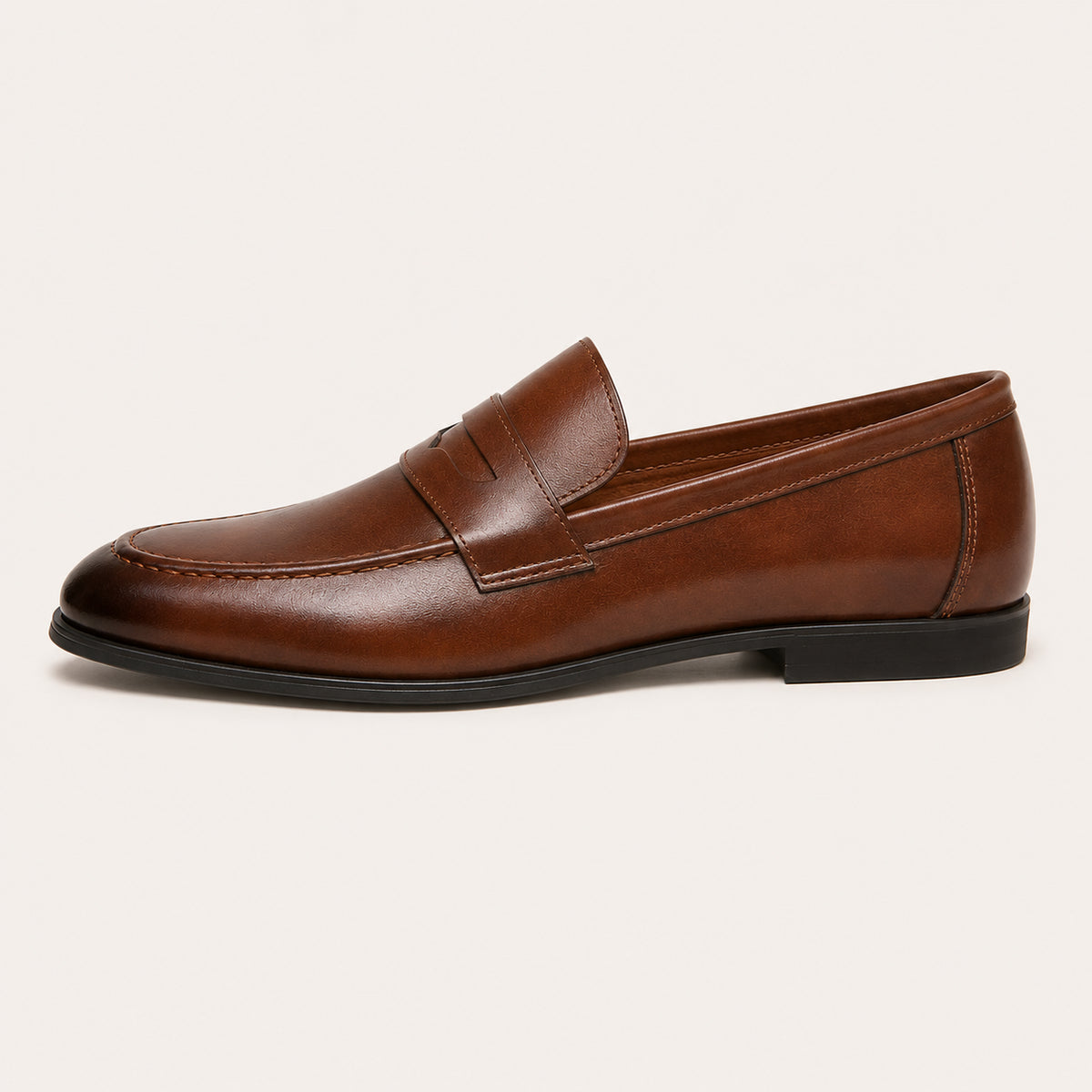 Mocassins Penny Homme Marron - vue de côté