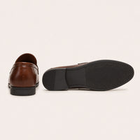Mocassins Penny Homme Marron - vue de la semelle