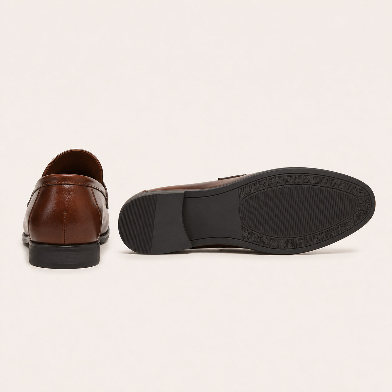 Mocassins Penny Homme Marron - vue de la semelle