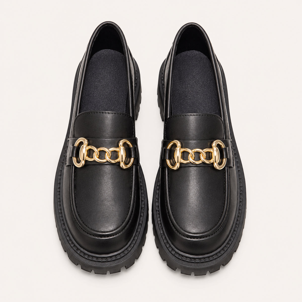 Mocassins Printemps Femme Plateforme - vue du dessus