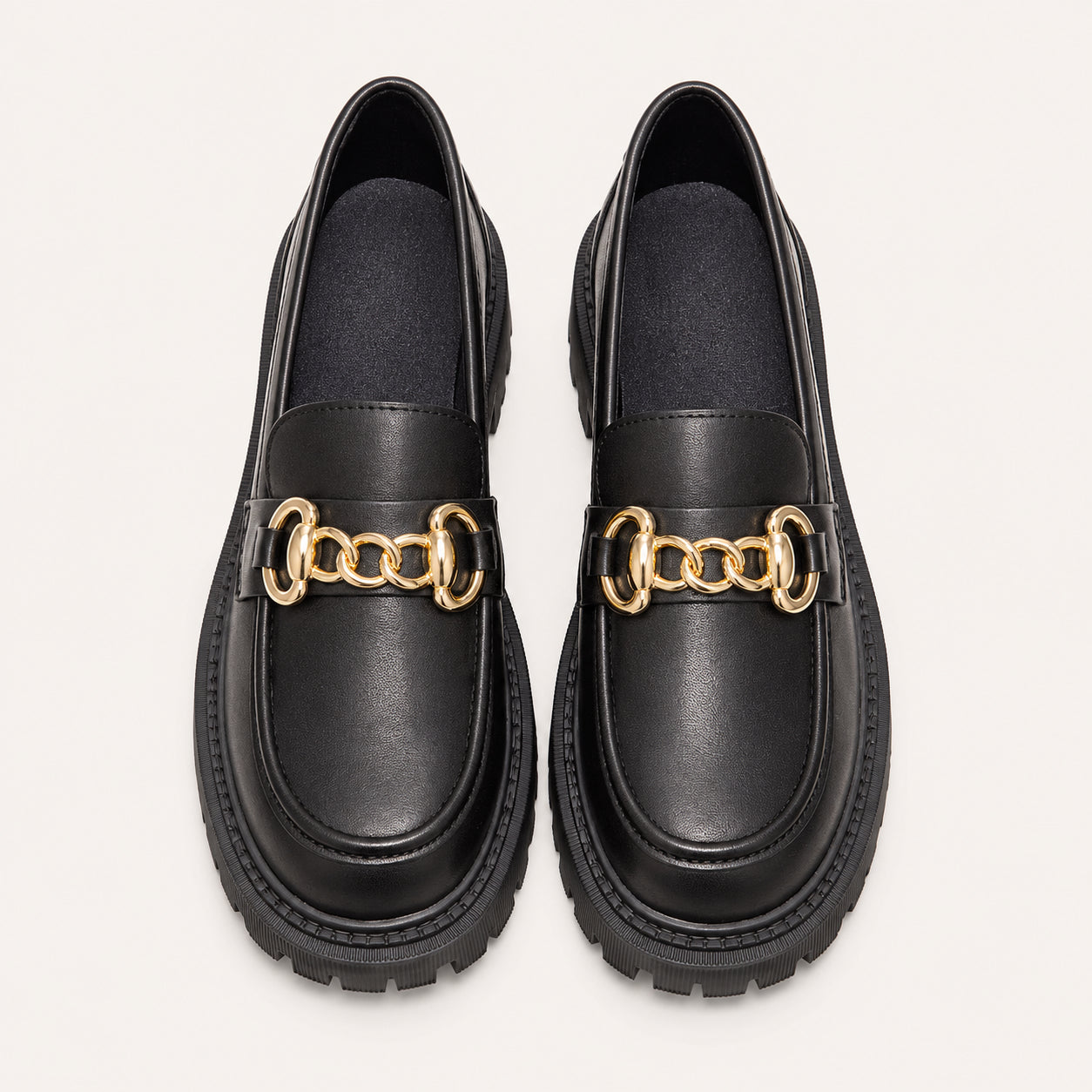 Mocassins Printemps Femme Plateforme - vue du dessus