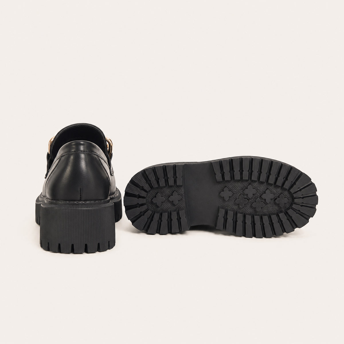 Mocassins Printemps Femme Plateforme - vue de la semelle