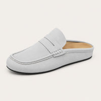 Suédine Mules Style Mocassin - vue 3/4