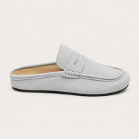 Suédine Mules Style Mocassin - vue de côté