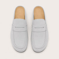 Suédine Mules Style Mocassin - vue du dessus